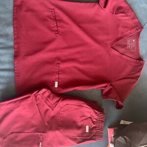 Figs Women's Blouse in Burgundy